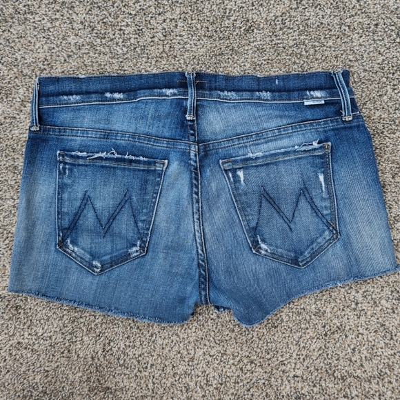 Mother The Dropout Tequila Truth Shorts Denim Cotton Stretch Jeans USA Size 28 - Picture 12 of 13